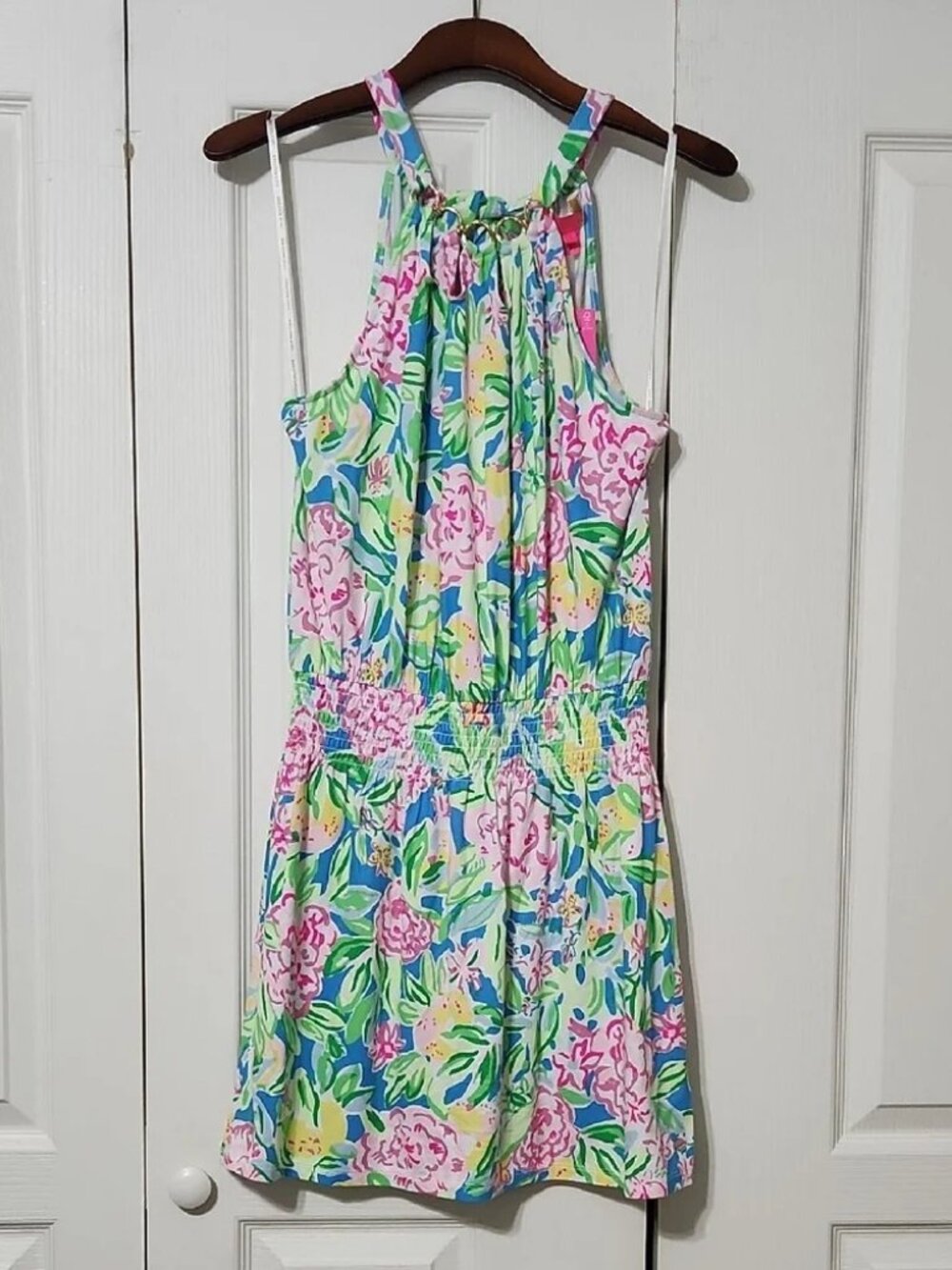 Lilly Pulitzer Shirelle Skirted Romper "Grove Garden"